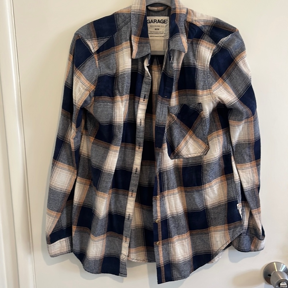 Boyfriend fit lightweight flannel